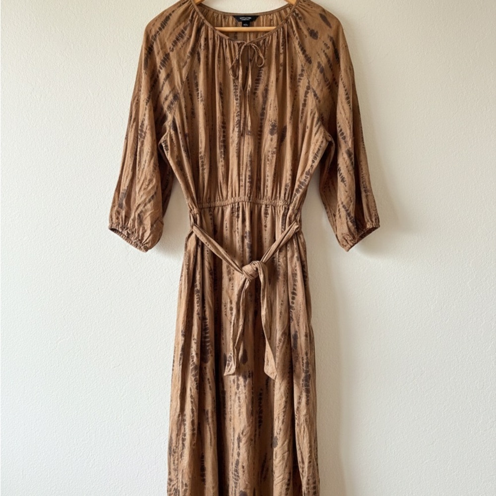 Simply Vera Vera Wang Earthy Brown Midi Dress - Picture 2 of 5